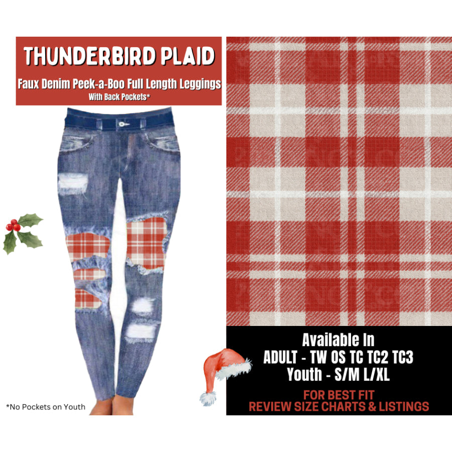 Preorder Custom Cardigans / Leggings - Thunderbird Plaid - Closes 24 Sep - ETA late Jan 2026 Cardigan