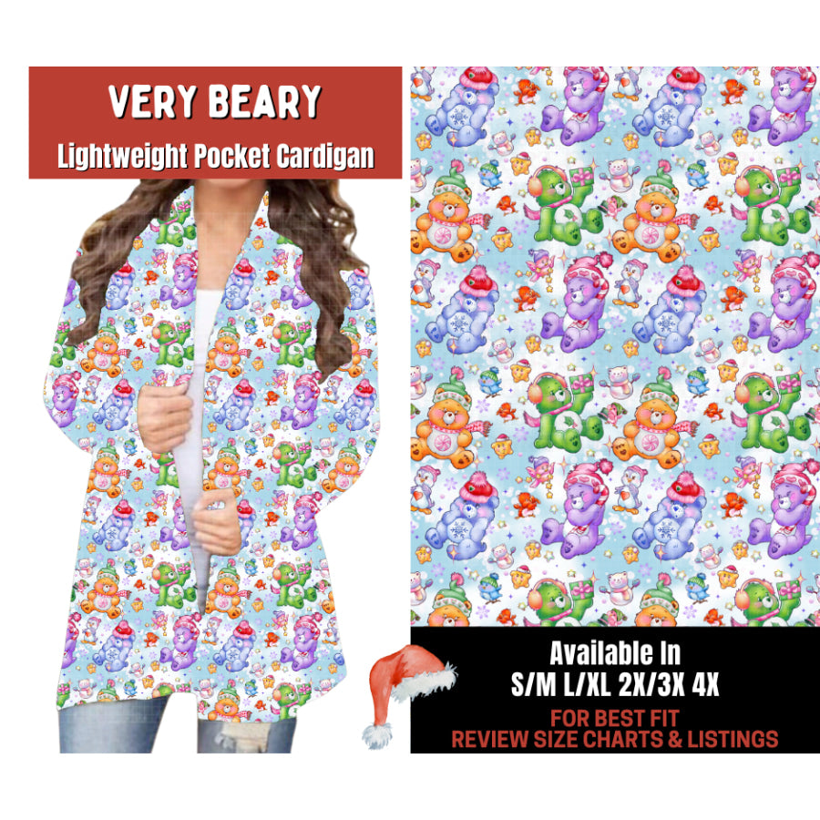 Preorder Custom Cardigans / Leggings - Very Beary - Closes 24 Sep - ETA late Jan 2026 Cardigan