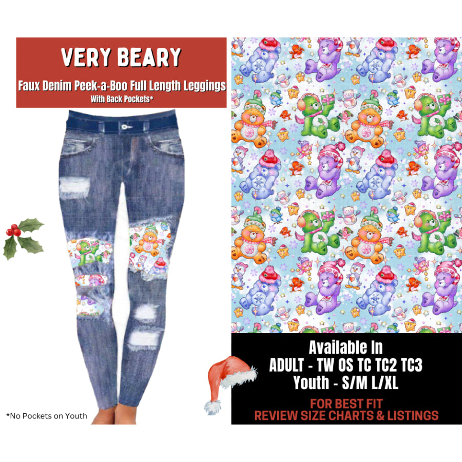 Preorder Custom Cardigans / Leggings - Very Beary - Closes 24 Sep - ETA late Jan 2026 Cardigan