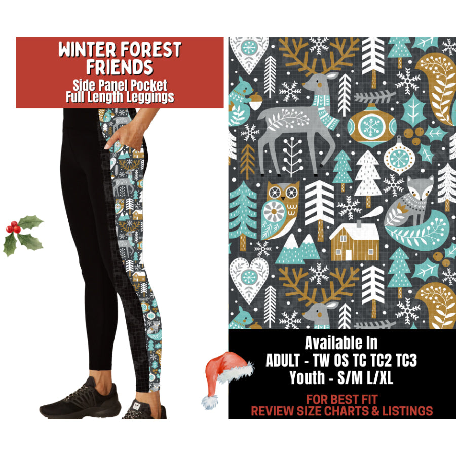 Preorder Custom Cardigans / Leggings - Winter Forest Friends - Closes 24 Sep - ETA late Jan 2026 Cardigan