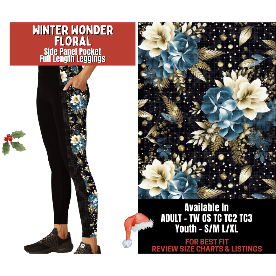 Preorder Custom Cardigans / Leggings - Winter Wonder Floral - Closes 24 Sep - ETA late Jan 2026 Cardigan