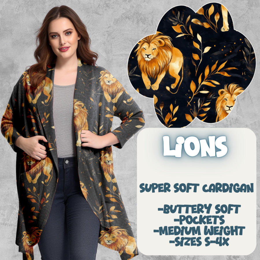 PREORDER Custom Cardigans - Lions - Closes 20 Mar - ETA late Jun 2025 Cardigan