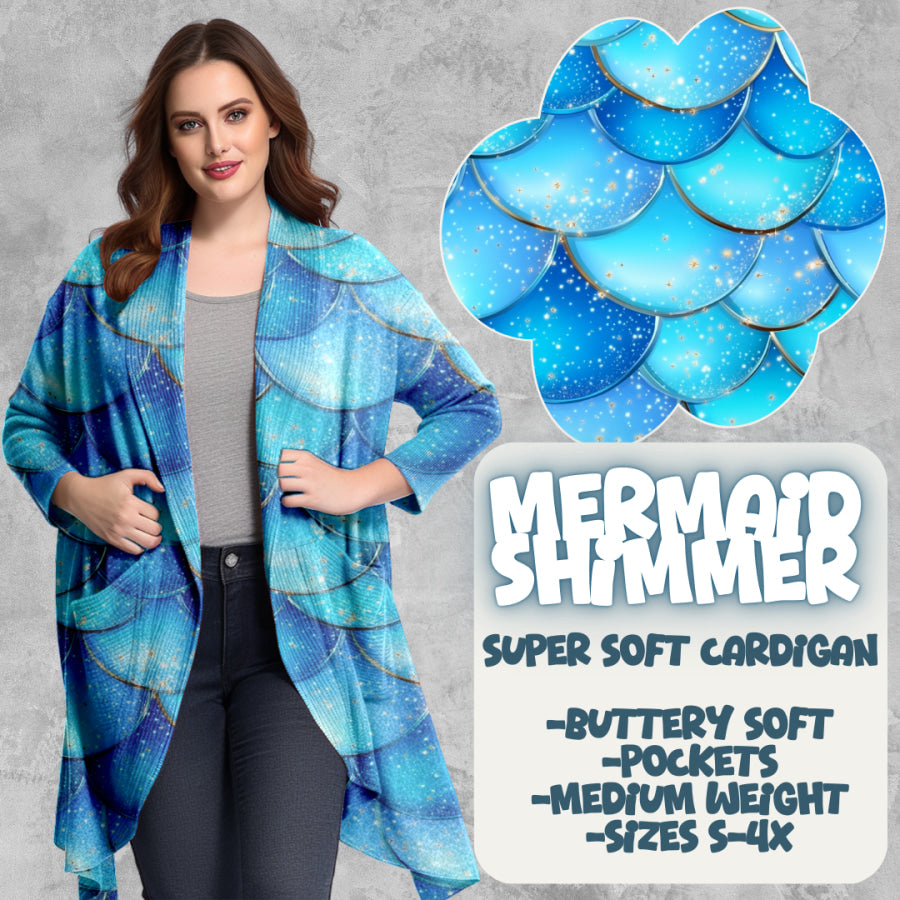 PREORDER Custom Cardigans - Mermaid Shimmer - Closes 20 Mar - ETA late Jun 2025 Cardigan