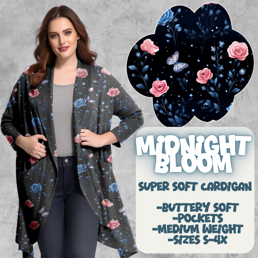 PREORDER Custom Cardigans - Midnight Bloom - Closes 20 Mar - ETA late Jun 2025 Cardigan