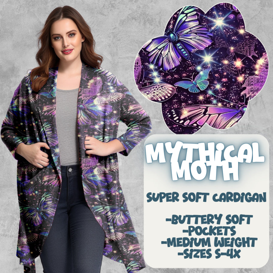 PREORDER Custom Cardigans - Mythical Moth - Closes 20 Mar - ETA late Jun 2025 Cardigan