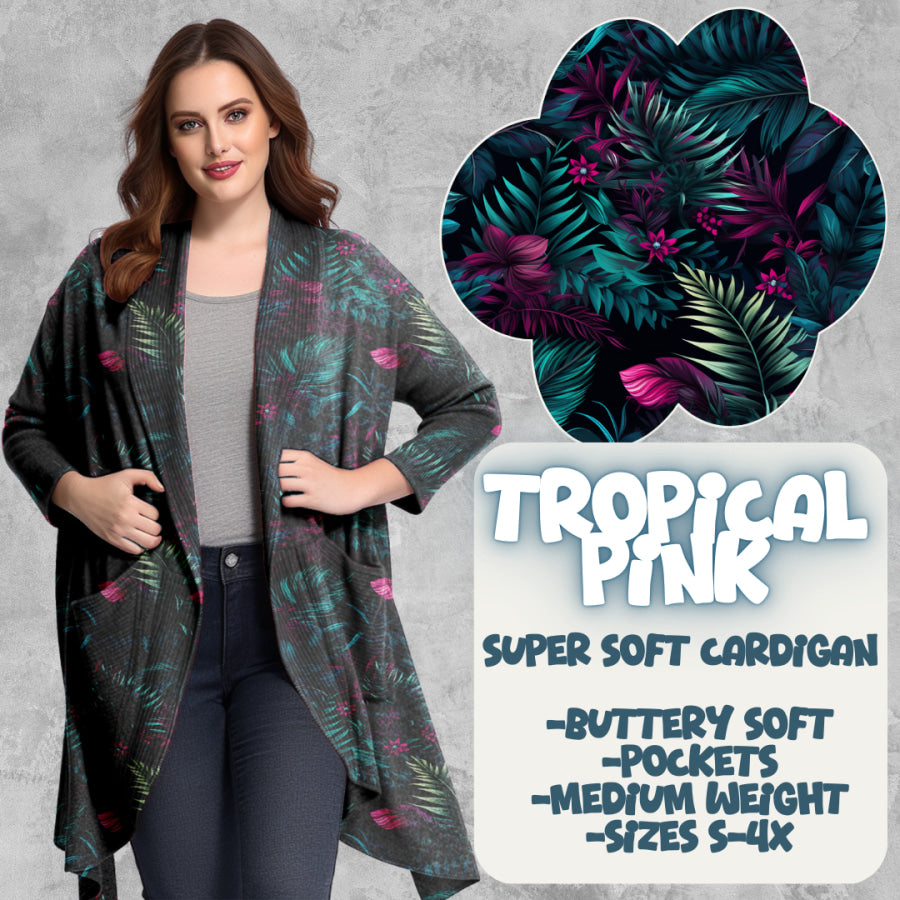 PREORDER Custom Cardigans - Tropical Pink - Closes 20 Mar - ETA late Jun 2025 Cardigan