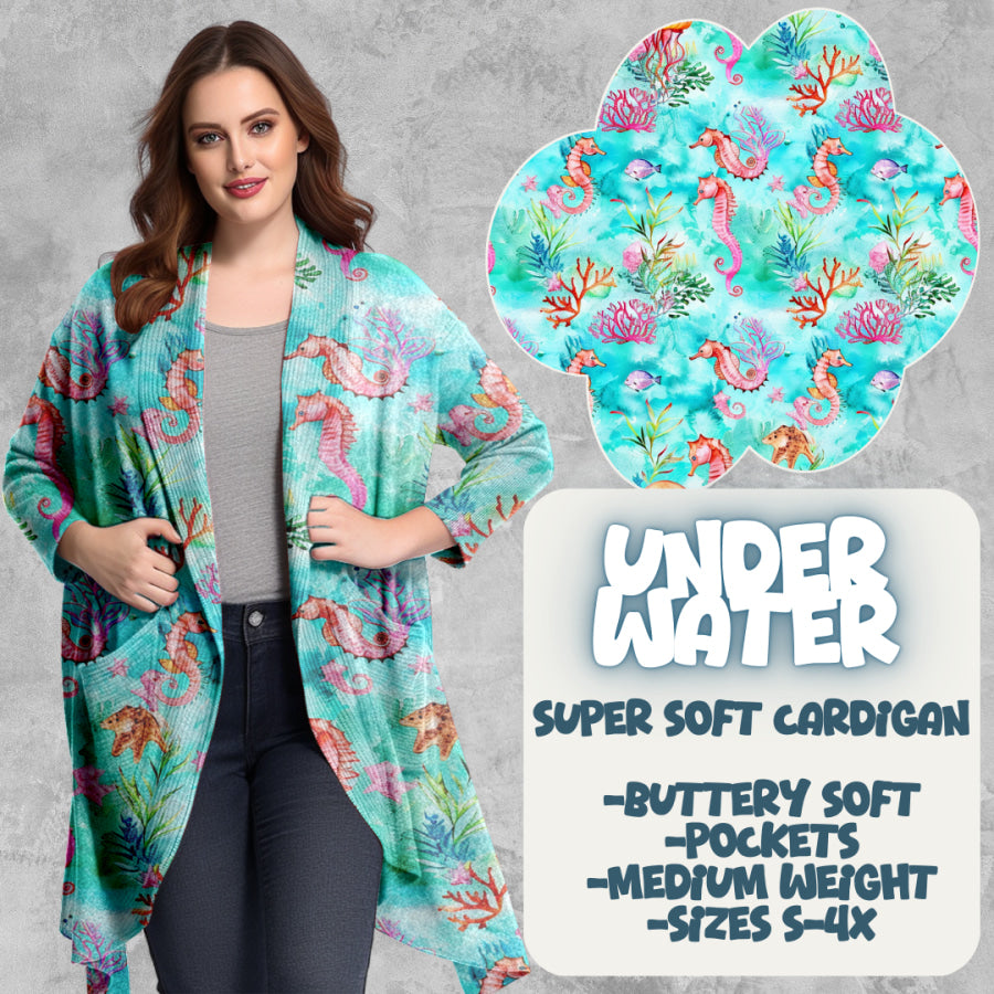 PREORDER Custom Cardigans - Under Water - Closes 20 Mar - ETA late Jun 2025 Cardigan