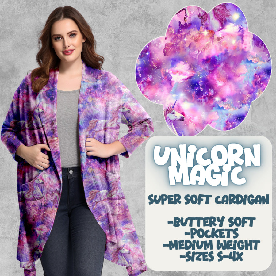 PREORDER Custom Cardigans - Unicorn Magic - Closes 20 Mar - ETA late Jun 2025 Cardigan