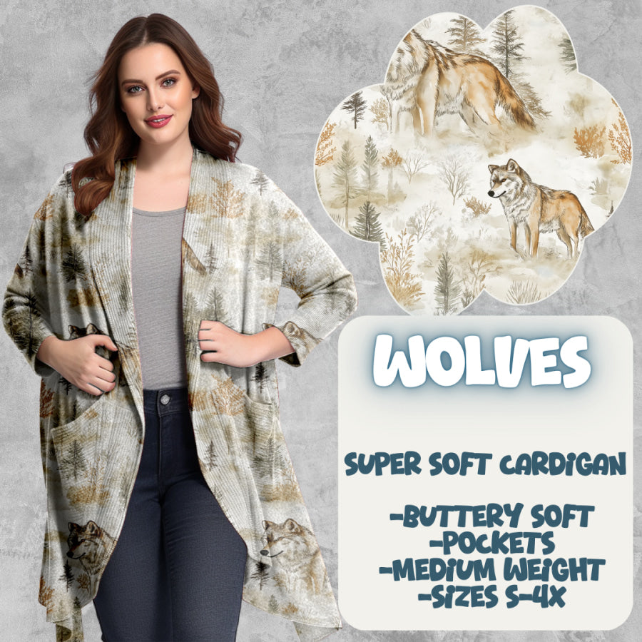 PREORDER Custom Cardigans - Wolves - Closes 20 Mar - ETA late Jun 2025 Cardigan