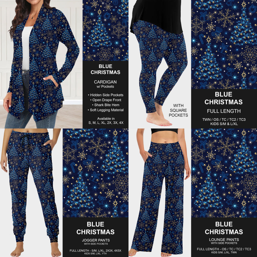 Preorder Custom Christmas Styles - Blue Christmas - Closes 30 Sep - ETA late Dec 2025 Loungewear
