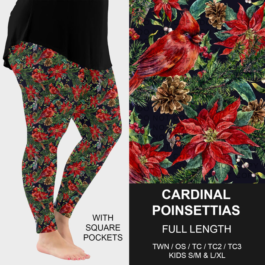 Preorder Custom Christmas Styles - Cardinal Poinsettias - Closes 30 Sep - ETA late Dec 2025 Loungewear