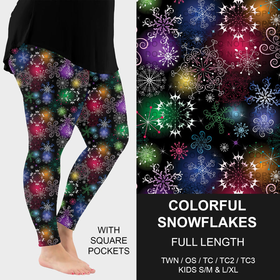 Preorder Custom Christmas Styles - Colourful Snowflakes - Closes 30 Sep - ETA late Dec 2025 Loungewear
