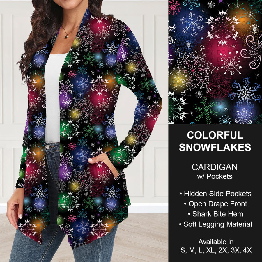 Preorder Custom Christmas Styles - Colourful Snowflakes - Closes 30 Sep - ETA late Dec 2025 Loungewear