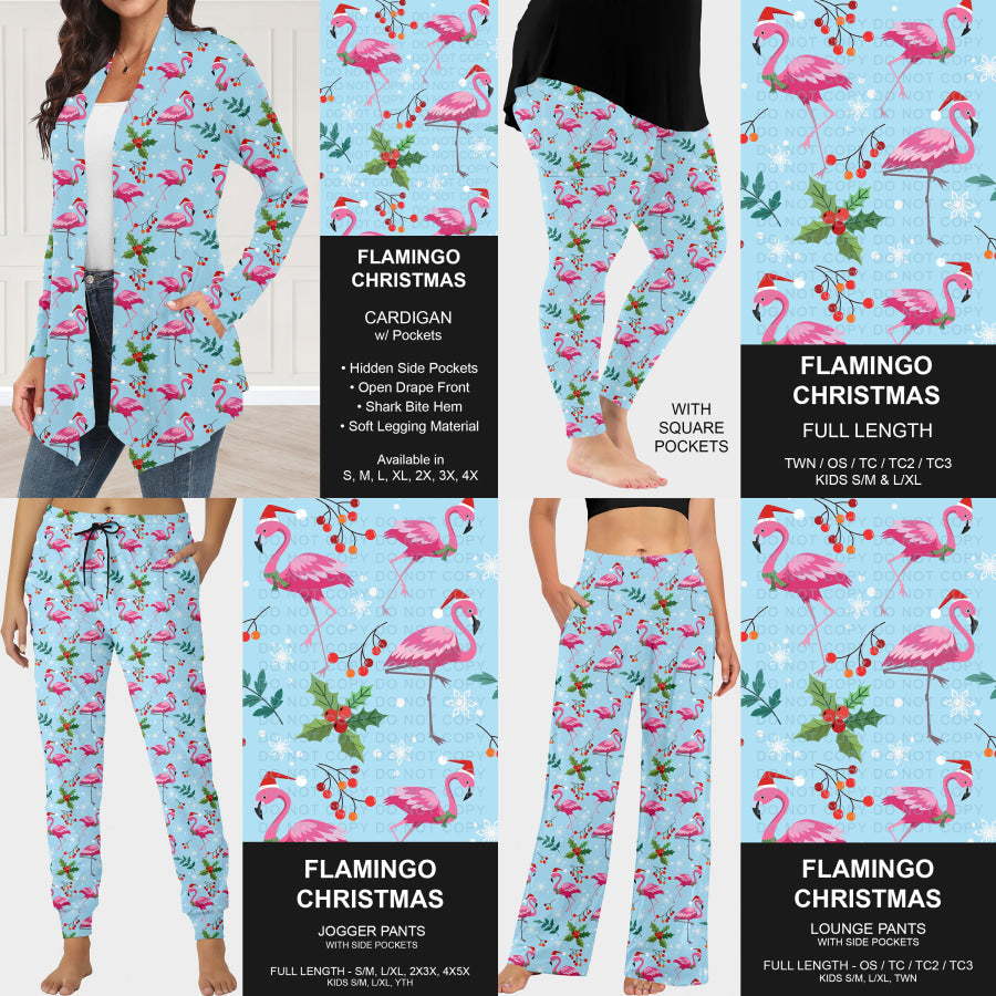 Preorder Custom Christmas Styles - Flamingo Christmas - Closes 30 Sep - ETA late Dec 2025 Loungewear