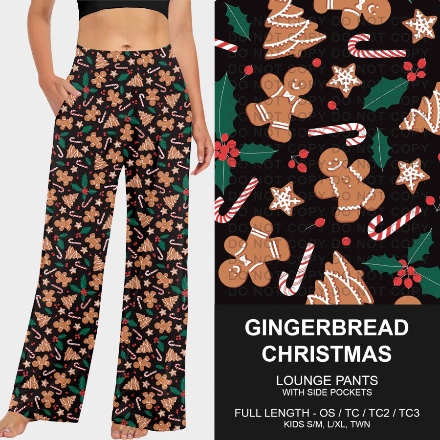 Preorder Custom Christmas Styles - Gingerbread Christmas - Closes 30 Sep - ETA late Dec 2025 Loungewear