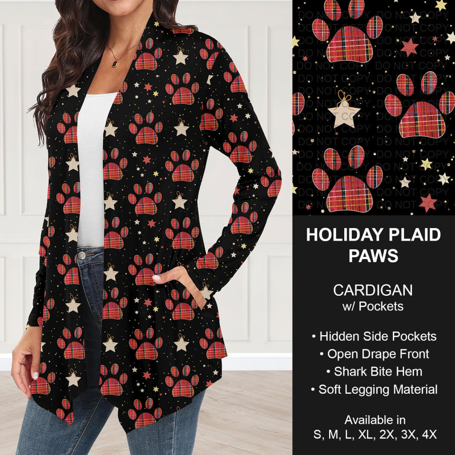 Preorder Custom Christmas Styles - Holiday Plaid Paws - Closes 30 Sep - ETA late Dec 2025 Loungewear