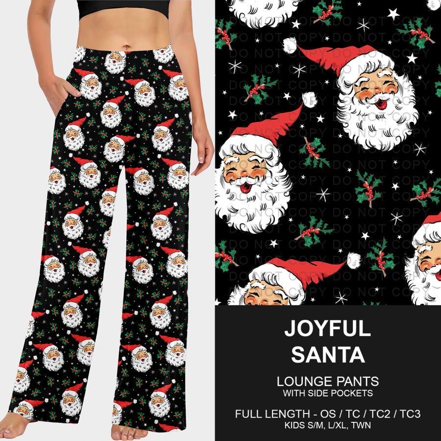 Preorder Custom Christmas Styles - Joyful Santa - Closes 30 Sep - ETA late Dec 2025 Loungewear