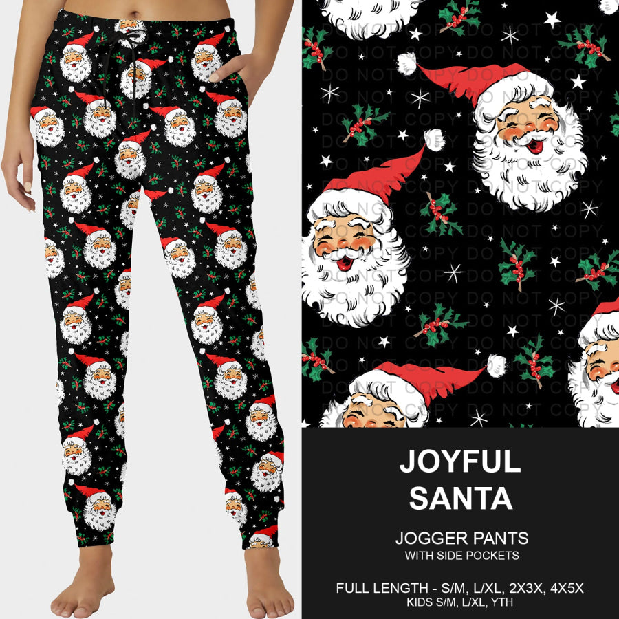 Preorder Custom Christmas Styles - Joyful Santa - Closes 30 Sep - ETA late Dec 2025 Loungewear