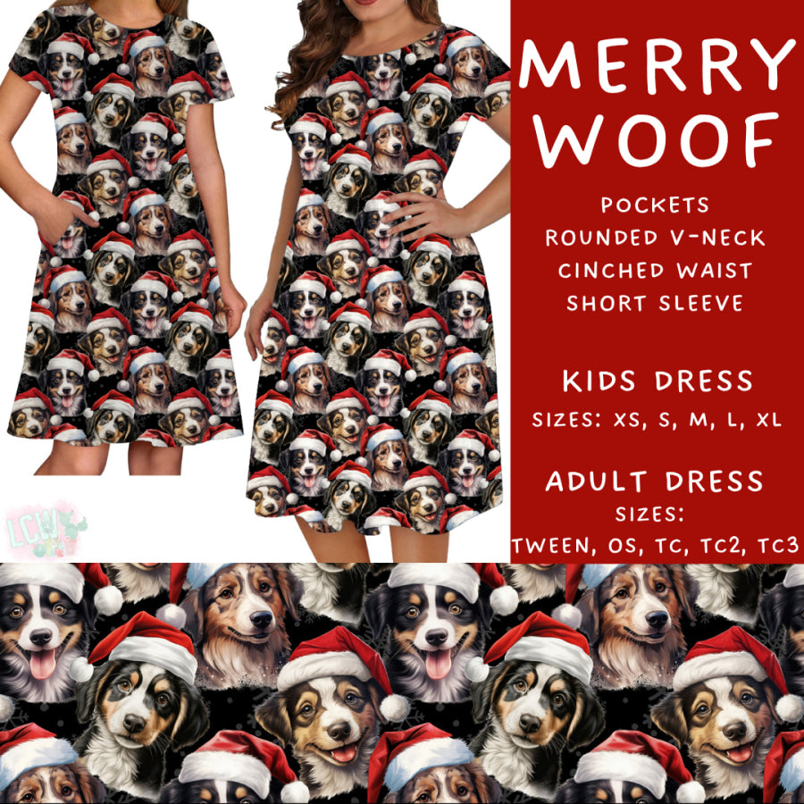 Preorder Custom Christmas Styles - Merry Woof - Closes 17 Jun - ETA mid Oct 2025 Leggings