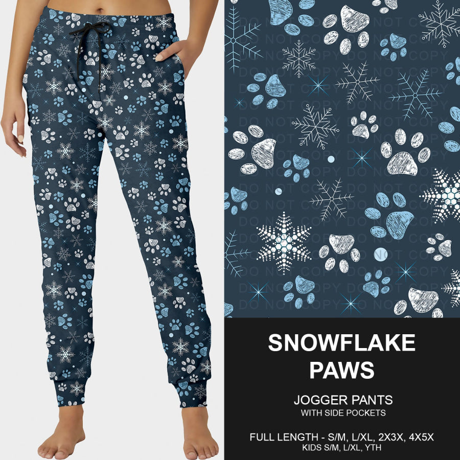Preorder Custom Christmas Styles - Snowflake Paws - Closes 30 Sep - ETA late Dec 2025 Loungewear