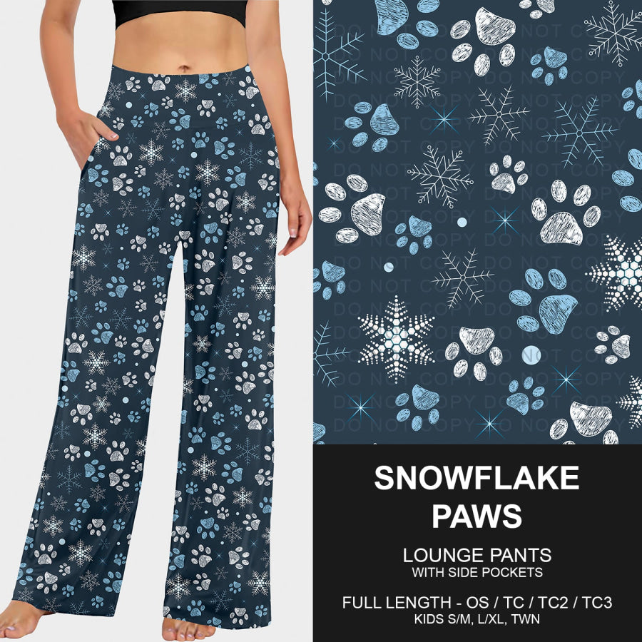 Preorder Custom Christmas Styles - Snowflake Paws - Closes 30 Sep - ETA late Dec 2025 Loungewear