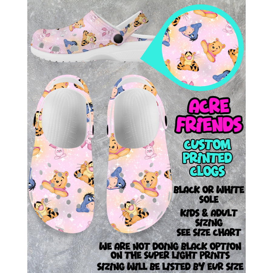 PREORDER Custom Clogs - Acre Friends - Closes 6 Mar - ETA mid Jun 2025 Clogs