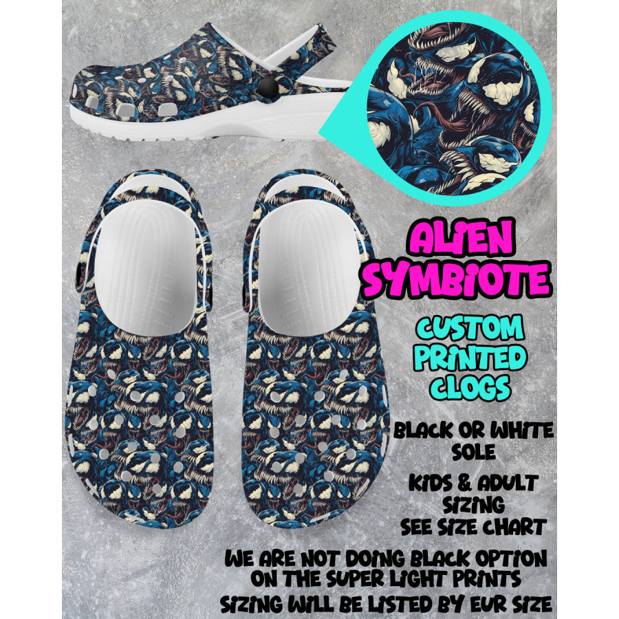 PREORDER Custom Clogs - Alien Symbiote - Closes 6 Mar - ETA mid Jun 2025 Clogs