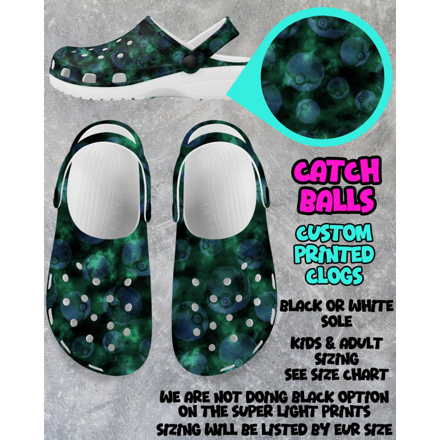 PREORDER Custom Clogs - Catch Balls - Closes 6 Mar - ETA mid Jun 2025 Clogs