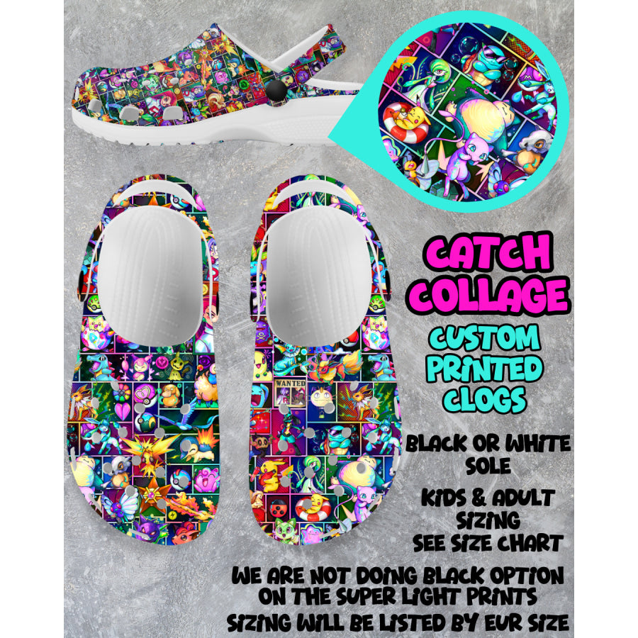 PREORDER Custom Clogs - Catch Collage - Closes 6 Mar - ETA mid Jun 2025 Clogs