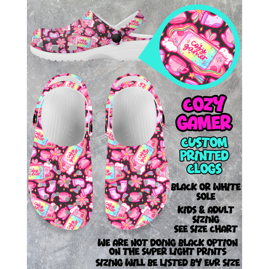 PREORDER Custom Clogs - Cozy Gamer - Closes 6 Mar - ETA mid Jun 2025 Clogs