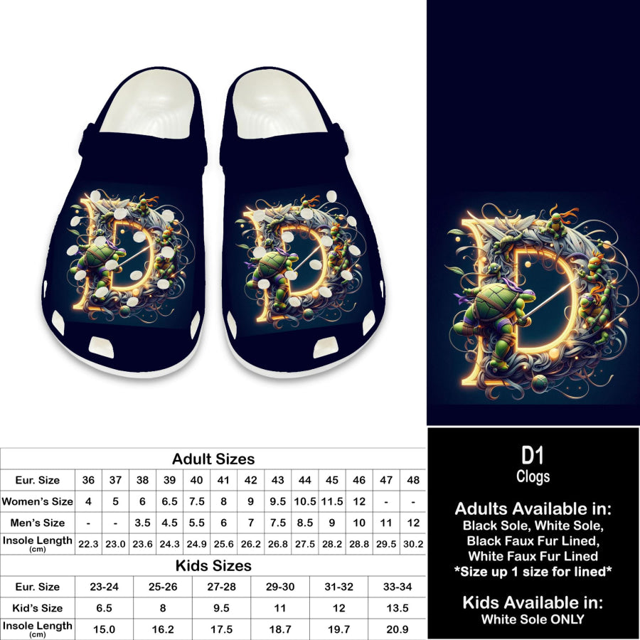 PREORDER Custom Clogs - D1 - Closes 21 Sep - ETA late Dec 2024 Clogs