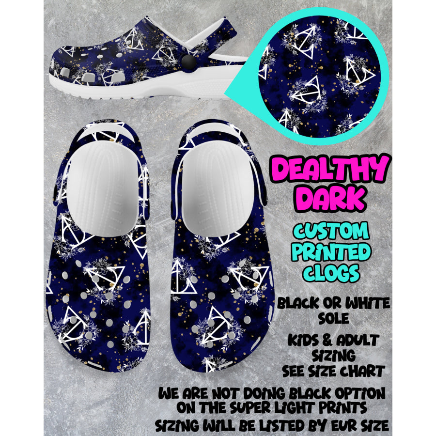 PREORDER Custom Clogs - Dealthy Dark - Closes 6 Mar - ETA mid Jun 2025 Clogs