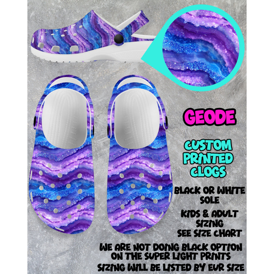 PREORDER Custom Clogs - Geode - Closes 6 Mar - ETA mid Jun 2025 Clogs