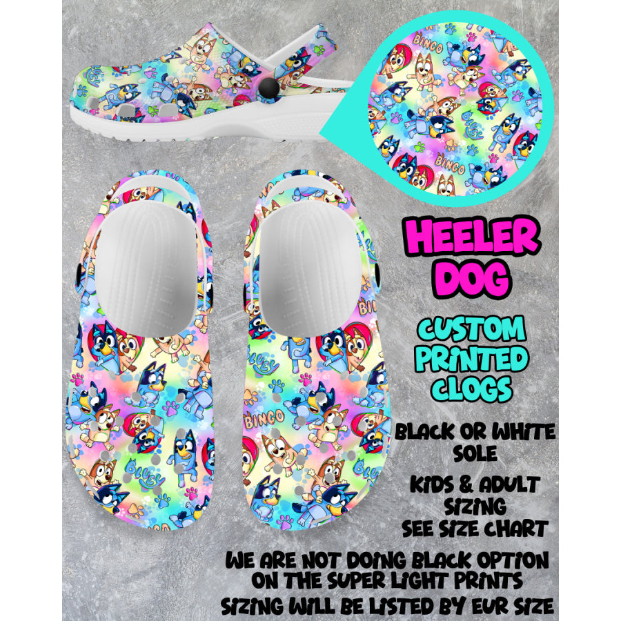 PREORDER Custom Clogs - Heeler Dog - Closes 6 Mar - ETA mid Jun 2025 Clogs