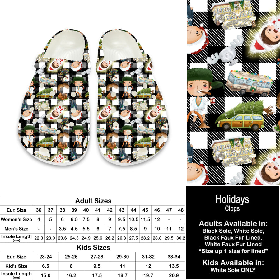 PREORDER Custom Clogs - Holidays - Closes 21 Sep - ETA late Dec 2024 Clogs