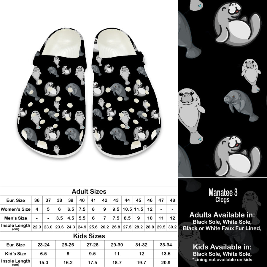 PREORDER Custom Clogs - Manatee 3 - Closes 21 Sep - ETA late Dec 2024 Clogs