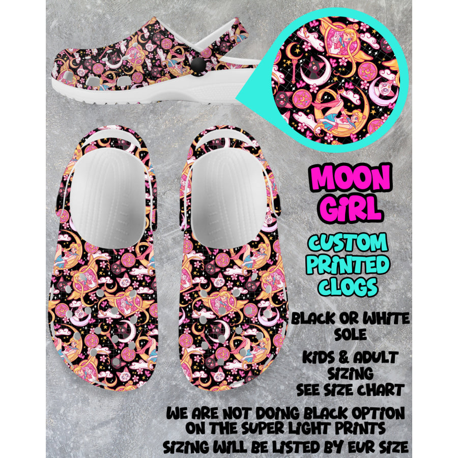 PREORDER Custom Clogs - Moon Girl - Closes 6 Mar - ETA mid Jun 2025 Clogs