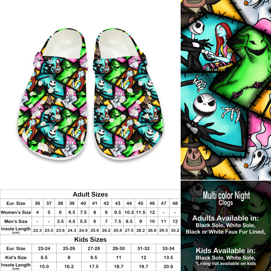 PREORDER Custom Clogs - Multicolour Night - Closes 21 Sep - ETA late Dec 2024 Clogs