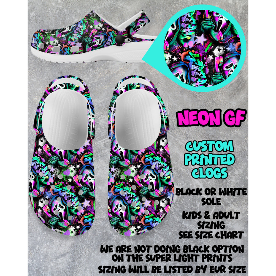 PREORDER Custom Clogs - Neon GF - Closes 6 Mar - ETA mid Jun 2025 Clogs