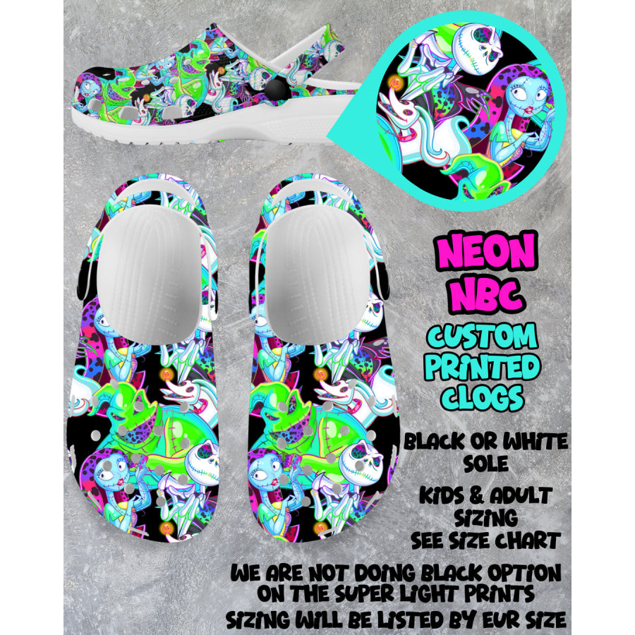 PREORDER Custom Clogs - Neon NBC - Closes 6 Mar - ETA mid Jun 2025 Clogs