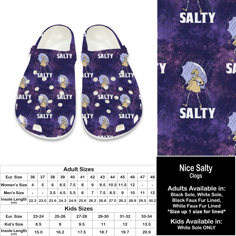 PREORDER Custom Clogs - Nice Salty - Closes 21 Sep - ETA late Dec 2024 Clogs