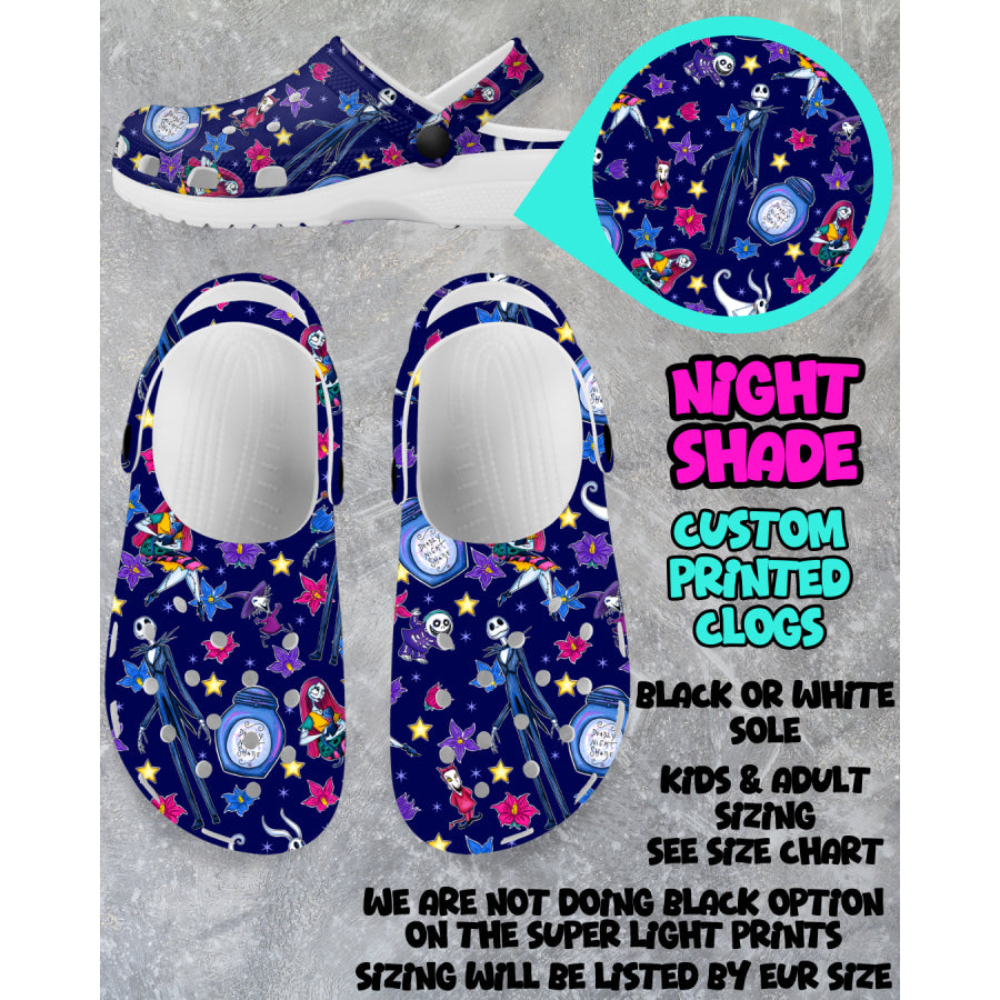 PREORDER Custom Clogs - Night Shade - Closes 6 Mar - ETA mid Jun 2025 Clogs