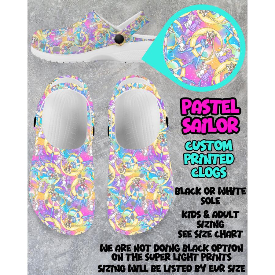 PREORDER Custom Clogs - Pastel Sailor - Closes 6 Mar - ETA mid Jun 2025 Clogs