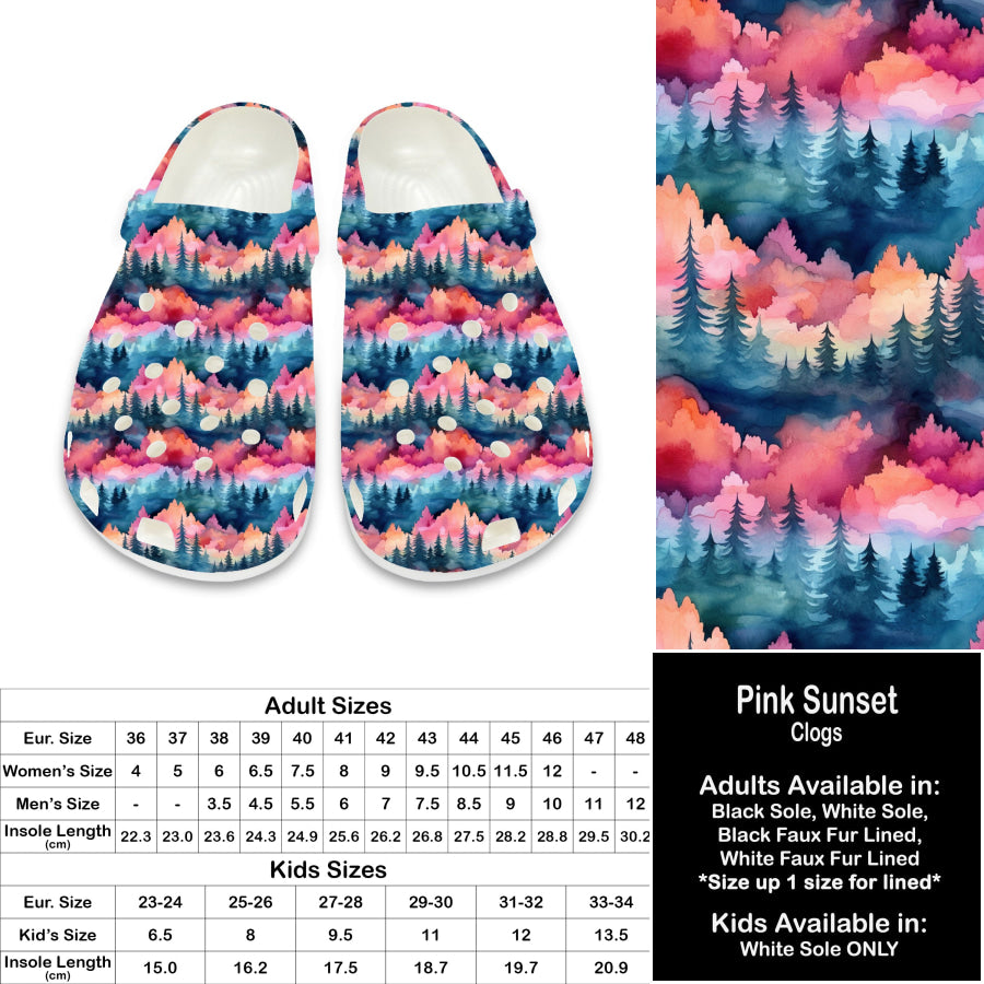 PREORDER Custom Clogs - Pink Sunset - Closes 21 Sep - ETA late Dec 2024 Clogs