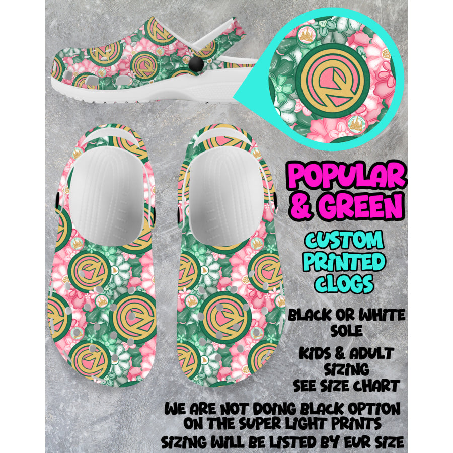 PREORDER Custom Clogs - Popular and Green - Closes 6 Mar - ETA mid Jun 2025 Clogs