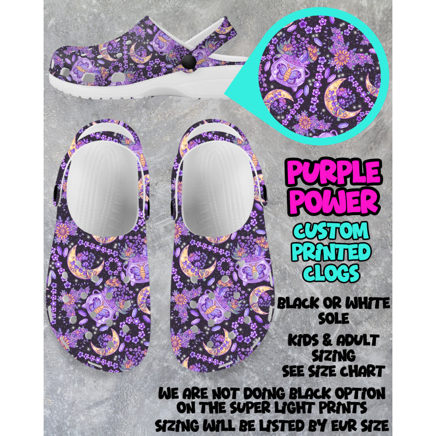 PREORDER Custom Clogs - Purple Power - Closes 6 Mar - ETA mid Jun 2025 Clogs