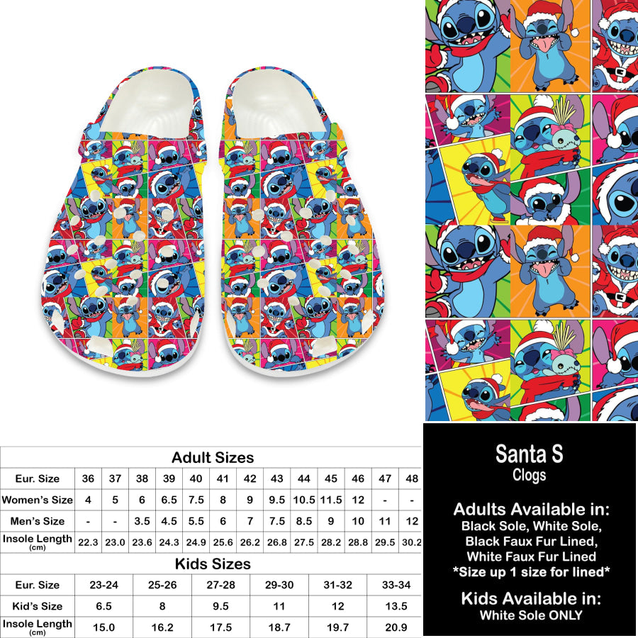 PREORDER Custom Clogs - Santa S - Closes 21 Sep - ETA late Dec 2024 Clogs