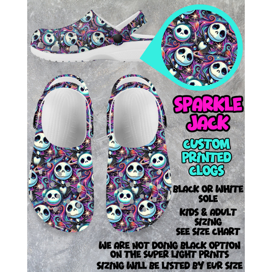 PREORDER Custom Clogs - Sparkle Jack - Closes 6 Mar - ETA mid Jun 2025 Clogs