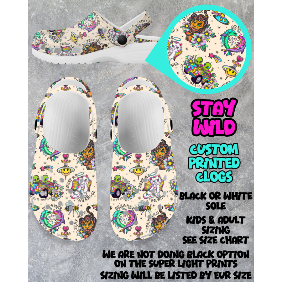 PREORDER Custom Clogs - Stay Wild - Closes 6 Mar - ETA mid Jun 2025 Clogs