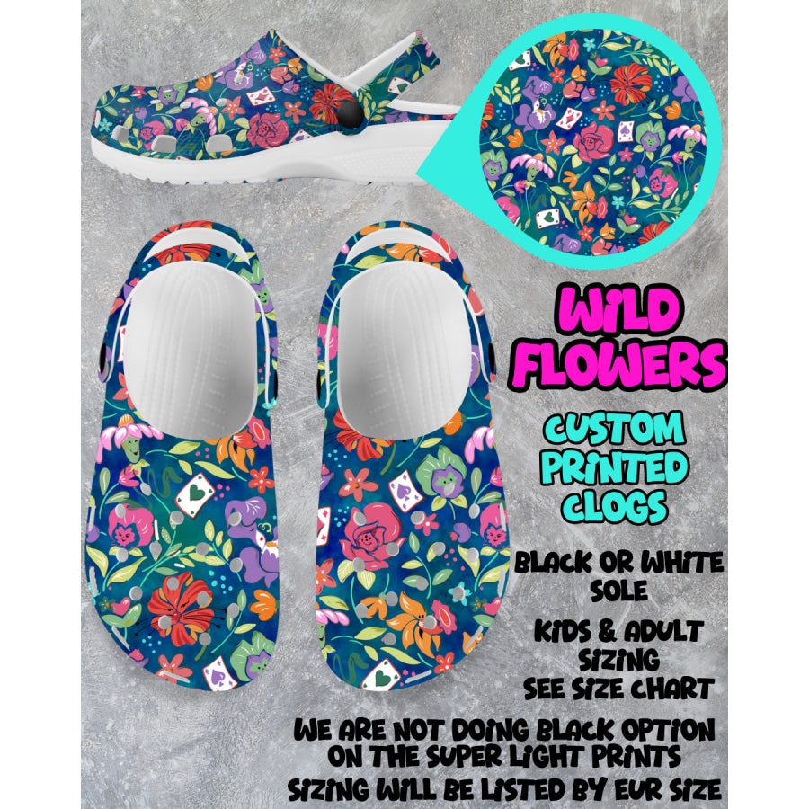 PREORDER Custom Clogs - Wildflowers - Closes 6 Mar - ETA mid Jun 2025 Clogs